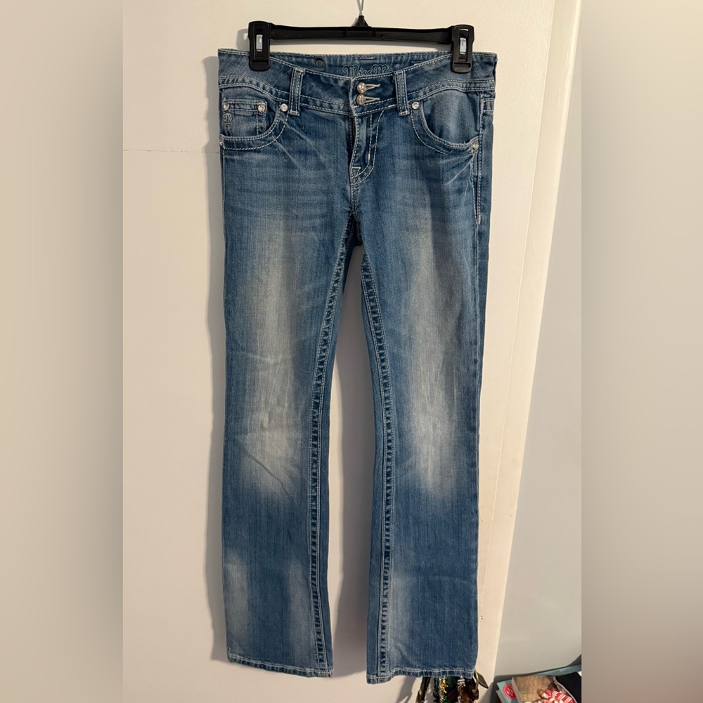 Miss Me Light Blue Straight Leg Jeans